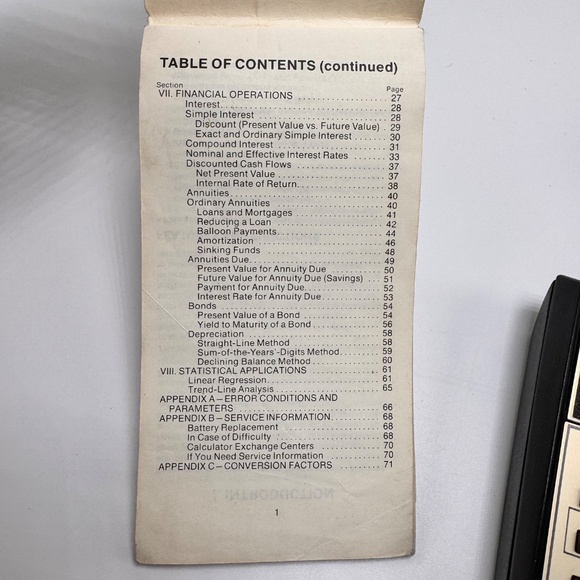 Texas Instruments TI Business Analyst-I Red LED Electronic Calculator w/Case VTG - Picture 9 of 12